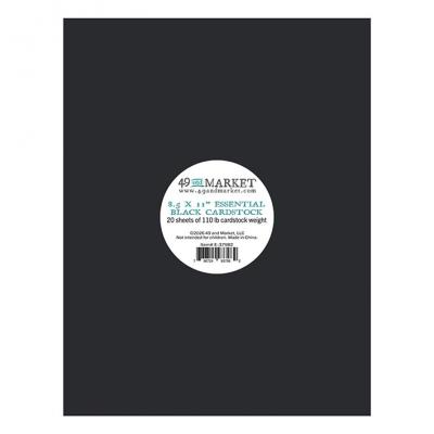 49 And Market Essential Cardstock - Black