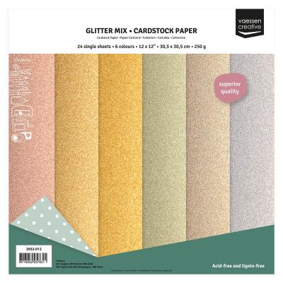 Vaessen Creative Cardstock - Glitzer Mix
