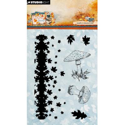 StudioLight Autumn Story Stempel - Leaves And Mushrooms