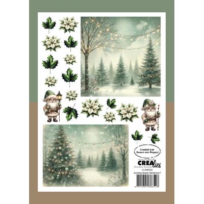 Crealies Cutting Sheets - Christmas F
