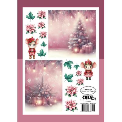 Crealies Cutting Sheets - Christmas E