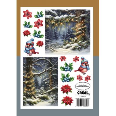 Crealies Cutting Sheets - Christmas C