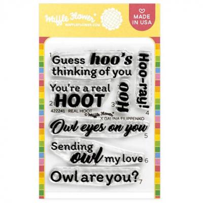Waffle Flower Stempel - Real Hoot Sentiments