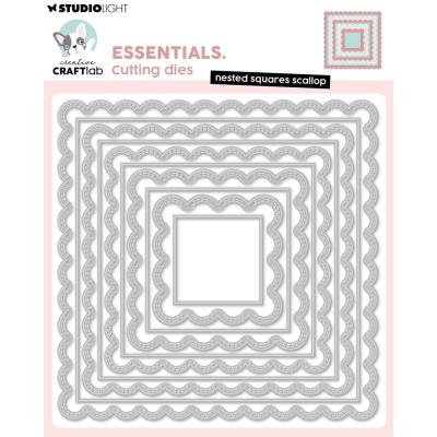 StudioLight Creative Craftlab Cutting Die - Nested Squares Scallop