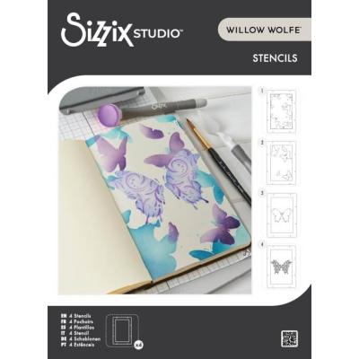 Sizzix by Willow Wolfe Stencils - Butterflies