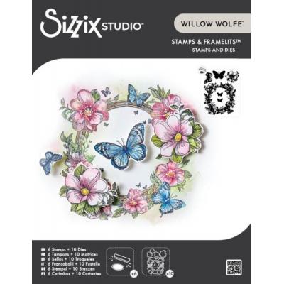 Sizzix by Willow Wolfe Stempel + Framelits - Artful Blooms