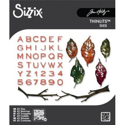Sizzix Tim Holtz Thinlits - Leaves + Sticks