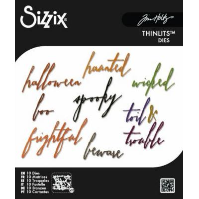 Sizzix Tim Holtz Thinlits - Classic Halloween Handwriting