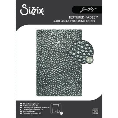 Sizzix Tim Holtz Embossing Folder - Cracked Leather