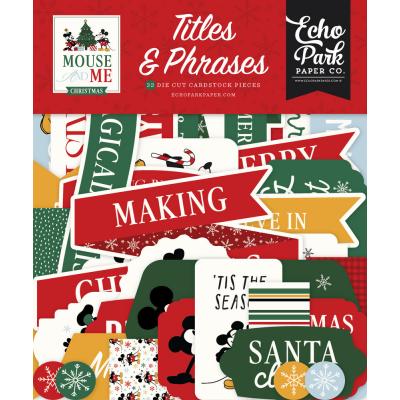 Echo Park Mouse And Me Christmas - Titles & Phrases