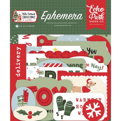 Echo Park Here Comes Santa Paws - Ephemera