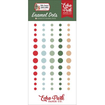 Echo Park Here Comes Santa Paws - Enamel Dots