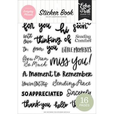 Echo Park Essentials Sticker Book - Everyday Phrases