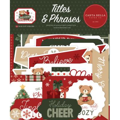 Carta Bella Have A Beary Christmas - Titles & Phrases