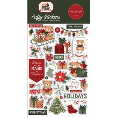 Carta Bella Have A Beary Christmas - Puffy Stickers