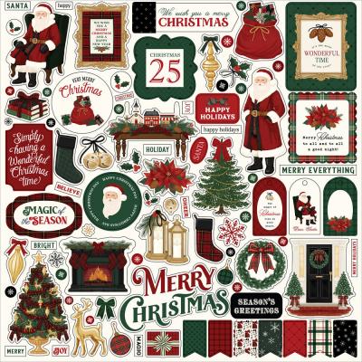 Carta Bella Classic Christmas - Element Sticker