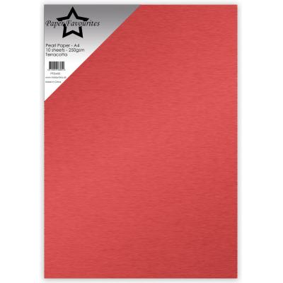 Paper Favourites Pearl Paper - Terracotta
