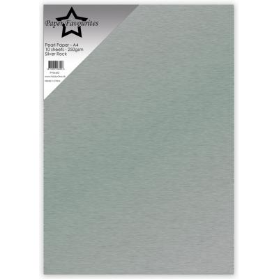 Paper Favourites Pearl Paper - Silver Rock
