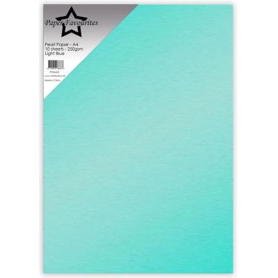 Paper Favourites Pearl Paper - Light Blue