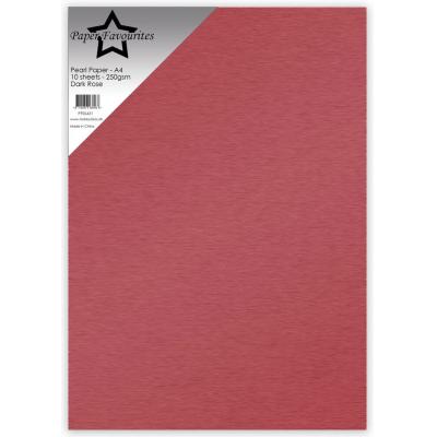 Paper Favourites Pearl Paper - Dark Rose