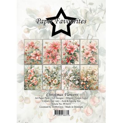 Paper Favourites Paper Pack - Christmas Flowers