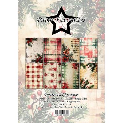 Paper Favourites Paper Pack - Distressed Christmas