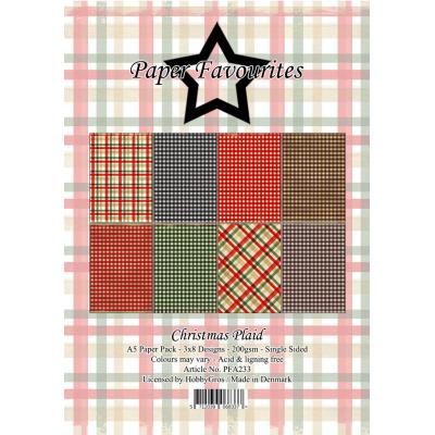 Paper Favourites Paper Pack - Christmas Plaid