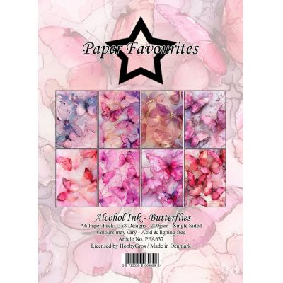 Paper Favourites Paper Pack - Alcohol Ink Butterflies