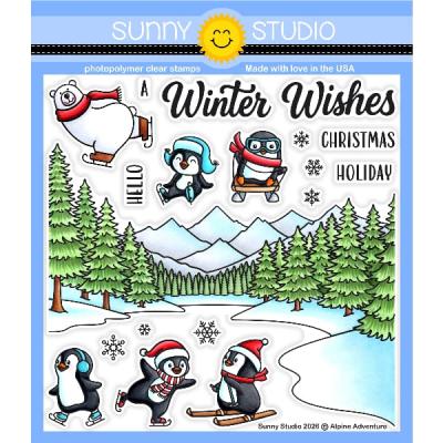 Sunny Studios Stempel - Alpine Adventure