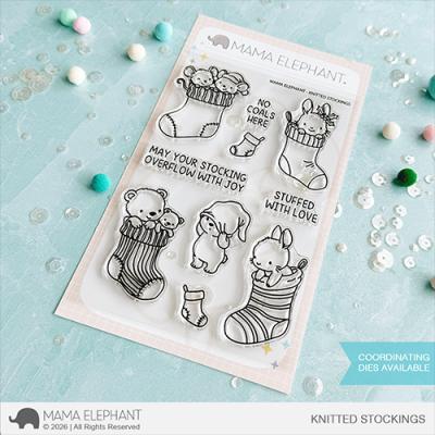 Mama Elephant Stempel - Knitted Stockings