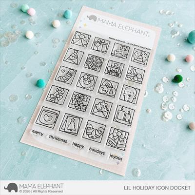 Mama Elephant Stempel - Lil Holiday Icon Docket