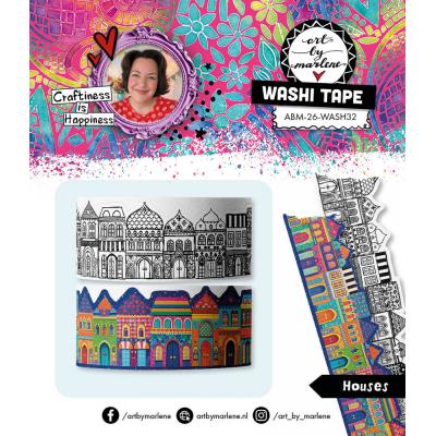 StudioLight Art By Marlene Washi Tape - Houses