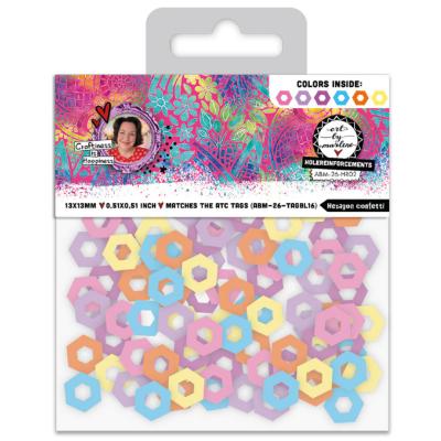 StudioLight Art By Marlene  Hole-Reinforcements Hexagon Confetti