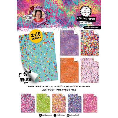 StudioLight Art By Marlene Confetti Dreams Collage Paper Pad
