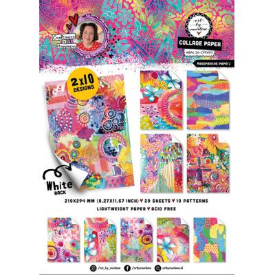 StudioLight Art By Marlene Handpainted Papers Collage Paper Pad