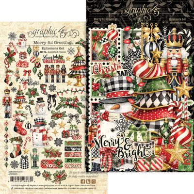 Graphic 45 Merry-ful Greetings - Ephemera