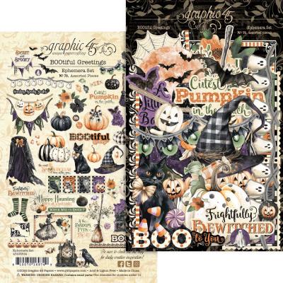 Graphic 45 BOOtiful Greetings - Ephemera