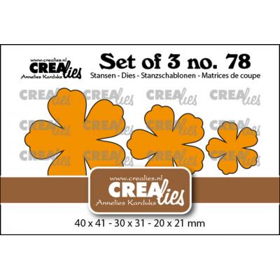 Crealies Dies - Solid Flowers 32