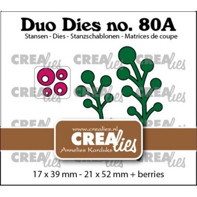 Crealies Duo Dies - Berry Branches (Mirror Image)