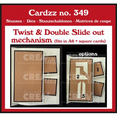 Crealies Cardzz Dies - Twist & Double Slide out Mechanism