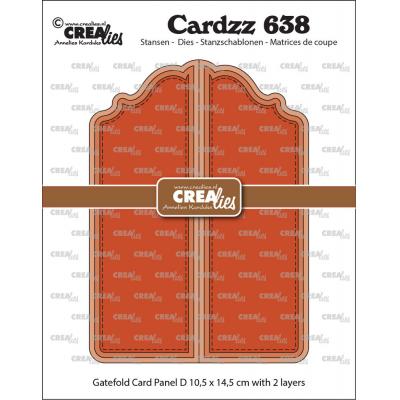Crealies Cardzz Dies - Gatefold Card Panel D