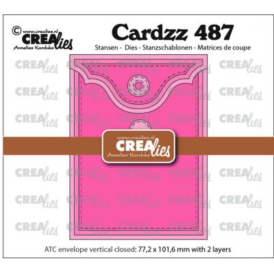 Crealies Cardzz Dies - ATC Envelope Vertical Panel C