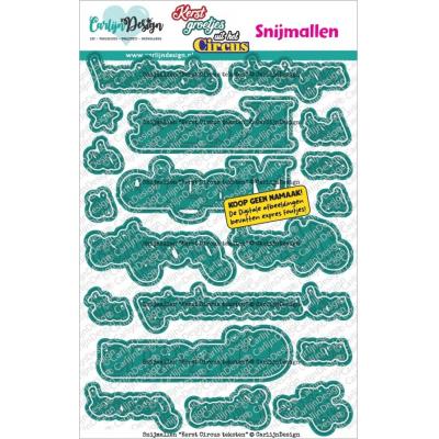 CarlijnDesign Dies - Kerst Circus Teksten (NL)