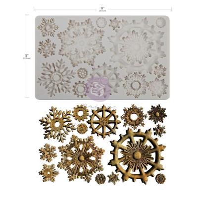 Prima Marketing Finnabair Decor Mould - Frosty Gears