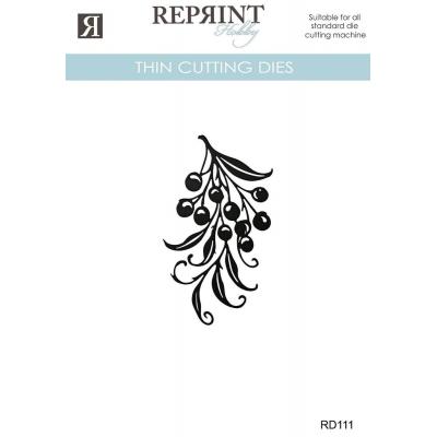 Reprint Cozy Christmas Thin Cutting Dies - Mistletoe