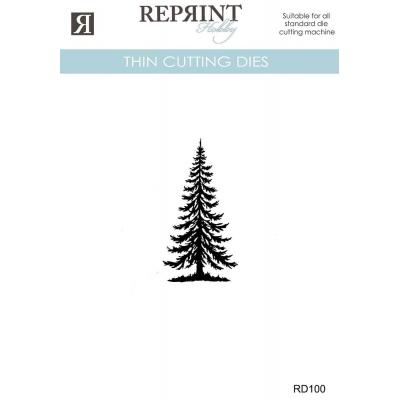 Reprint Cozy Christmas Thin Cutting Dies - Pine Tree
