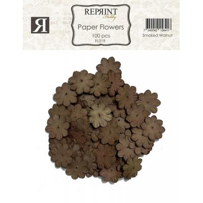 Reprint Paper Flowers - Smoked Walnut