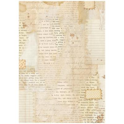 Stamperia Cozy Family Rice Paper - Books Scraps