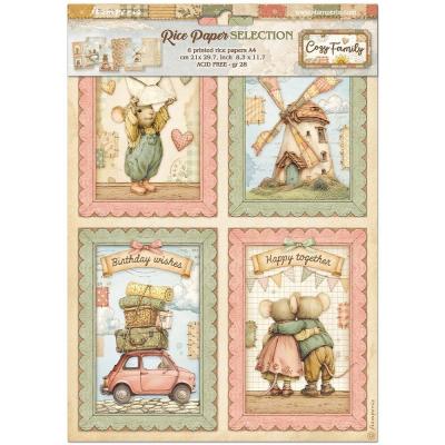 Stamperia Cozy Family Rice Paper Selection