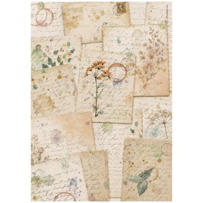 Stamperia Flowers And Poems Rice Paper -  Botanic Sheets